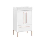 Schildmeyer Gloria II 150095 - Lavabo, Color Blanco/Oro Rosa, 50 x 36 x 89,3 cm
