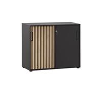 Schildmeyer Hank - Archivador (Madera, 100 x 41 x 83,6 cm), Color Negro Mate