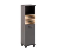 Schildmeyer Highboard Katta 158584, Aspecto de Panel acústico, Antracita, 30,3 x 32,6 x 110,5 cm