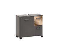 Schildmeyer Katta 158578 - Armario para Lavabo (65 x 32 x 60 cm), Color Gris Oscuro