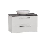 Schildmeyer Maxim 701859 - Lavabo redondo, color blanco mate / aspecto de mármol