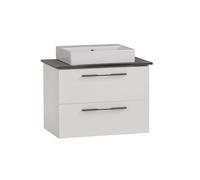 Schildmeyer Maxim 701861 - Lavabo cuadrado, color blanco mate / aspecto de mármol