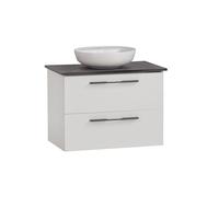 Schildmeyer Maxim 701862 - Lavabo redondo, color blanco mate / aspecto de mármol