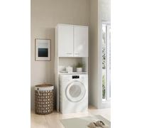 Schildmeyer Mobes 147420 - Mueble para Lavadora, Blanco, 70,3 x 32,6 x 188,6 cm