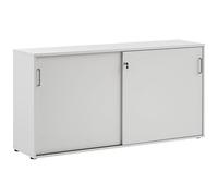 Schildmeyer Möbelpartner Denver - Armario con Puertas correderas, Color Gris Claro, Aprox. 160,2 x 41 x 84,2 cm