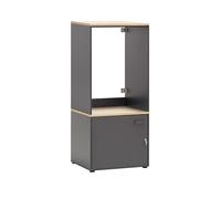 Schildmeyer Solea 702004 - Juego de Mueble para Lavadora y Armario Multiusos, 67,1 x 60 x 154,7 cm, Color Antracita