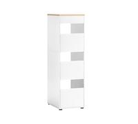 Schildmeyer Solea 702005 - Armario Multiusos, Armario para la Colada, Color Blanco Mate, 45,1 x 60 x 154,7 cm