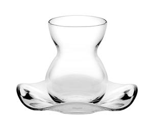Schillerbach Juego de Vasos de té Cay Bar Dagi 6 x té Cristal + 6 x Platillo