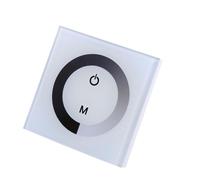 Schimer Controlador LED Atenuador de Panel Táctil de un Color para Tiras de Luz DC 12V-24V, Brillo Ajustable para Iluminación del Hogar (Blanco)