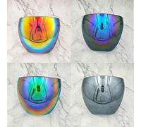 Schimer Gafas de Sol con Protección Facial UV400, Visera, Cubierta para Todo el Rostro, Uso Cómodo para Uso en Interiores y Exteriores, Diseño de Color Elegante (Verde verdadero)