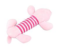 Schimer Juguete de Peluche para, Lindo Animal a Rayas con Cuatro Patas para Masticar, Tiempo de Juego para Mascotas, Suave y Flexible (Cerda)