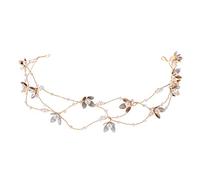 Schinsen Perla Sintética Delgada Diadema Lateral Decoración Floral Aro para el Cabello Moda Mujeres Fiesta Boda Peinado Sombrero Durable