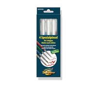 Schipper 605020536 - Juego de 4 pinceles para pintar por números [importado de Alemania] , color/modelo surtido