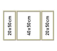 Schipper 605140707 Cuadro por números tríptico marco de aluminio, oro