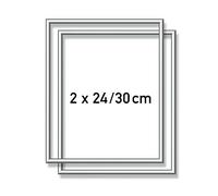 Schipper 605220771 - Pintar por Números - 2 X Marco Aluminio Plata 24 X 30CM -