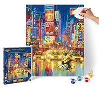 Schipper- MNZ-New York Times Square Malen 609130815-Pintura por números Adultos, Incluye Pinceles y Pinturas acrílicas, 40 x 50 cm, Multicolor, Talla única (609130815)