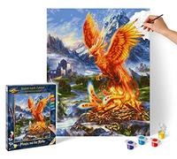 Schipper Pintura para adultos Phoenix 609130870 – 40 x 50 cm, diseño de flores