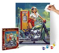 Schipper 609130875 - Pintura por números - Ruta 66 - Pinturas para Adultos, Incluye Pinceles y Pinturas acrílicas, 40 x 50 cm