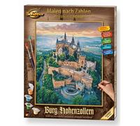 Schipper números - Castillo Hohenzollern Adultos, Incluye Pinceles y Pinturas acrílicas, 40 x 50 cm, Multicolor, Mittel (609130882)