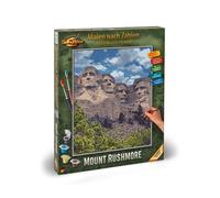 Schipper Monte Rushmore 609130895 - Pintura por números para adultos, incluye pinceles y pinturas acrílicas, 40 x 50 cm
