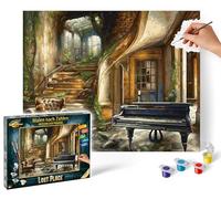 Schipper 609130908 Pintura por números - Lost Place - Pinturas para Adultos, Incluye Pinceles y Pinturas acrílicas, 40 x 50 cm