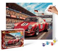 Schipper 609130929 Pintura por números - Porsche 911 Carrera RSR 2.8 - Pinturas para adultos, incluye pinceles y pinturas acrílicas, 40 x 50 cm