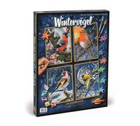 Schipper 609340661 - Pintar Después De Paga - Wintervögel (Quattro) - Nuevo