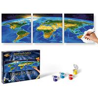 Schipper 609470855 - Pintura por números, Nuestro Planeta, Pinturas para Adultos, Incluye Pinceles y Pinturas acrílicas, 40 x 120 cm