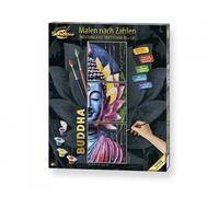 Schipper 609470916 - Pintura por números, Buda - Cuadro para adultos, incluye pinceles y pinturas acrílicas, 40 x 120 cm