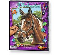 Schipper 9240 381 - Pintar por Números, Retrato a caballo, 24x30 cm [Importado de Alemania]