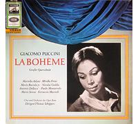 Schippers, Thomas Puccini La Boheme LP Electrola SME80854 EX/EX 1960s white label gold rim, with Rome Opera Chorus & Orchestra