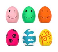 SCHITEC 6 Piezas de Juguetes Chirriantes para Perros Suave Juguete Masticable de Goma Fetch Jugar Pelotas para Cachorros Mascotas Medianas Pequeñas Perro Gato