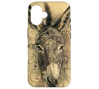 Schizzo Asino Illustrazione di asino Arte Rustica Carcasa para iPhone 16