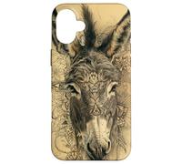 Schizzo Asino Illustrazione di asino Arte Rustica Carcasa para iPhone 16 Plus