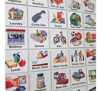 SchKIDules - Imanes de horario visual para niños con encabezados: 93 piezas, rutinas diarias, tareas, funciones ejecutivas y apoyo conductual, comunicación, para peques, TDAH y autismo