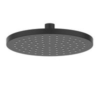 Schläfer 136000 | Alcachofa de ducha negra mate, redonda de 20 cm de lluvia antical de alta presión en ABS, cabezal para cabina de ducha PureShower, articulación ajustable universal G 1/2