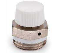 Schläfer 704211 | Válvula de seguridad manual de purga y purga de aire con desagüe giratorio para radiador, radiador calefacción, válvula 1/2" de seguridad para calentadores y radiadores, 1 unidad