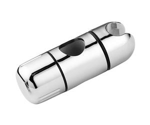 Schläfer | 8126015 - Deslizador universal para barra de pared 25 mm, soporte de ducha deslizante para barra de ducha, plástico cromado, cromado