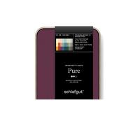 SCHLAFGUT Sábana bajera ajustable de punto PURE 90x200cm Purple Deep S baya