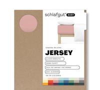 schlafgut Sábana Bajera Easy Jersey de 140x200cm a 160x200cm, 100% algodón,Suave y Transpirable, Cuidado fácil, Certificado Oeko Tex, Purple Mid