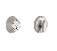 SCHLAGE Dexter by Schlage JD60626 - Cerrojo de seguridad de un solo cilindro, cromo cepillado