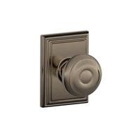 SCHLAGE F10GEO620ADD Addison Collection Georgian Passage Knob, Antique Pewter