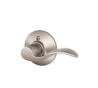 SCHLAGE F170ACC619RH Accent Right Hand Dummy Lever, Satin Nickel by Lock Company