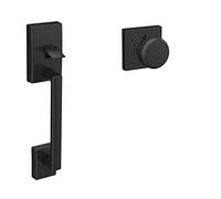 SCHLAGE FE285 CEN 622 BWE COL 16-080 10-027 134 Manijas de entrada frontal interior, borde Collins, negro mate