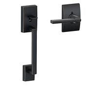 SCHLAGE FE285 Century by Latitude Century by Bottom Half Handleset con pestillo 16080 y acabado en bronce envejecido 10063 Strike