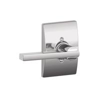 SCHLAGE Latitude Lever with Century Trim Non-Turning Lock Bright Chrome F170 LAT 625 CEN
