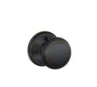 SCHLAGE Lock Company F170AND716 F170 y 716 Andover - Pomo de puerta simulado, bronce envejecido