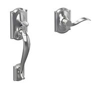 SCHLAGE Lock Company FE285 625 Acc CAM LH - Juego de manijas de mitad inferior, cromo brillante