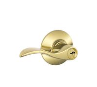 Schlage LockF51VACC505Accent Lever Entry Lockset-PB ACCENT ENTRY LEVER