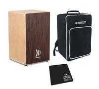 Schlagwerk CBA30SW - Cajón Pro Wenge, Instrumento Musical Cajón de Musica (incluye almohadilla de asiento y funda Keepdrum)